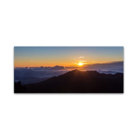 Pierre Leclerc 'Haleakala Sunrise Maui' Canvas Art,8x19